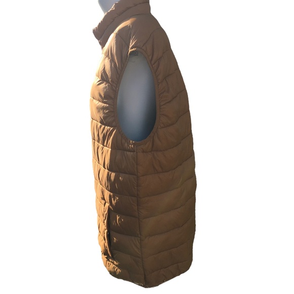 Swiss Tech Zippered Puffer Vest Tan Brown Men's Size:XL (46-48) - Picture 2 of 13